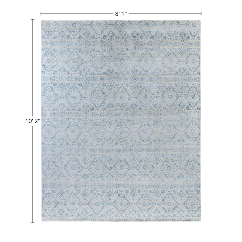 Overdyed One-of-a-Kind 8' 1" X 10' 2" Hand Knotted Area Rug