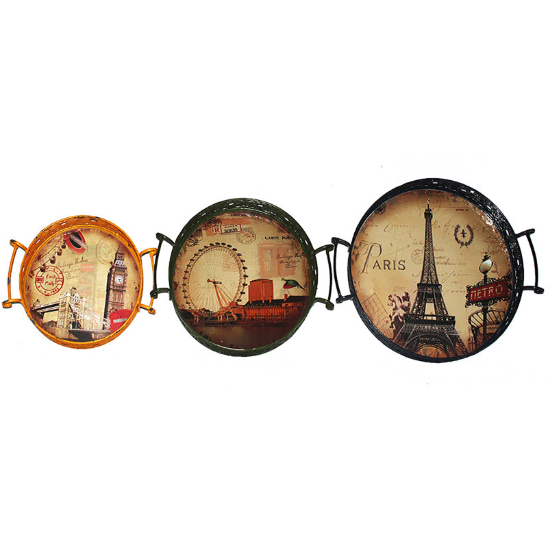 Geddes Metal Tray - Set of 3