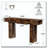 63-Inch Long Console Table, Wooden Rectangular Sofa Table Behind The Couch-1567856143