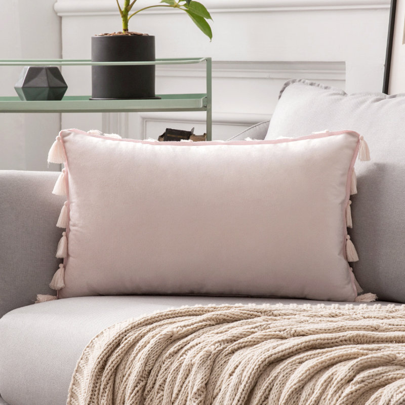 Velvet Pillow, Pink, Pillow Cover Only - No Insert
