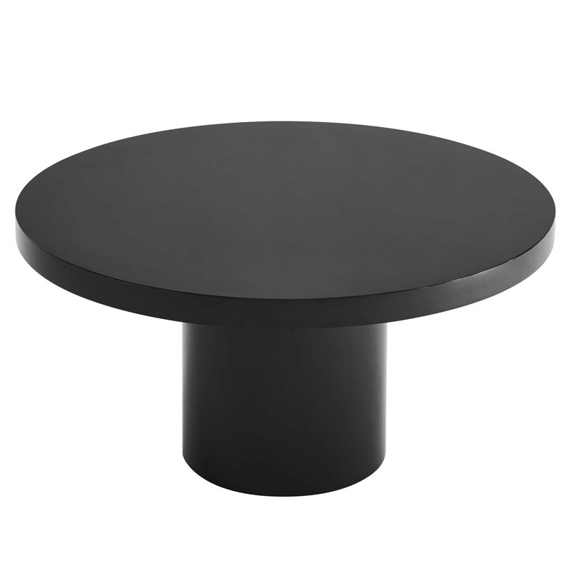 Table de salle à manger ronde Modway, Noir