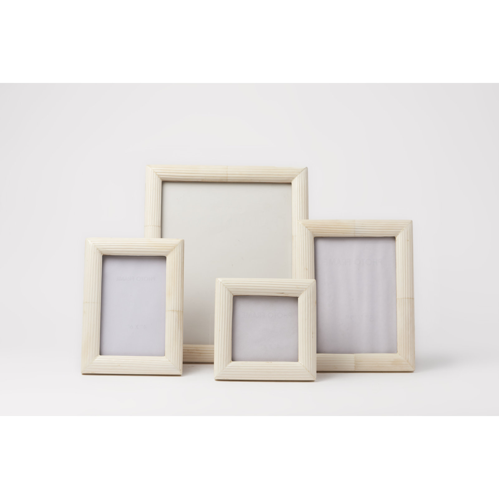Zuriah Bone Matte Picture Frame, 5" x 7", White