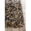 Cyrah Handmade Shag Abstract Black/Brown/Cream Area Rug-1211519349