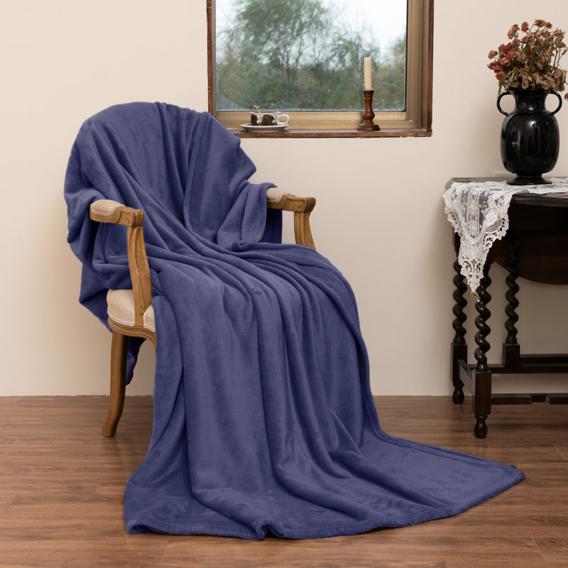 1Pc Good Nite Flannel Fleece Blanket, Ultra Soft Warm Polyester Bed Throw, for Bedroom, Guest Room, Living Room, Sofa, Student Dormitory, Car, Travel & Picnic, AllSeason Reversible Thick Cozy Blanket, King 200×230cm & Super King 230×270cm Available