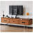 Solid Wood TV Cabinet Flap Door Design