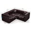 Canapé modulaire moderne, capitonné à la main avec des coussins, personnalisable pour le salon