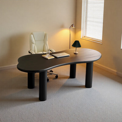 Minimalist Solid Wood Irregular-shaped Desk