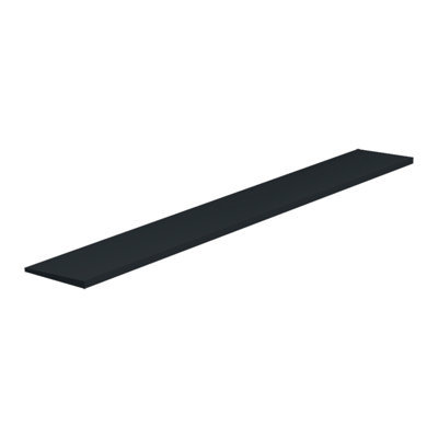 Above Grade 0.13" Thick x 108" Wide x 1.5" Length Flush Reducer in Black