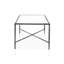 Table basse en métal martelé en forme de X de Lalia-124572166