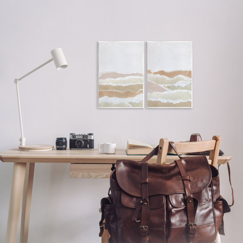 «Abstract Mountain Valley», ensemble de 2 plaques murales par Carol Robinson
