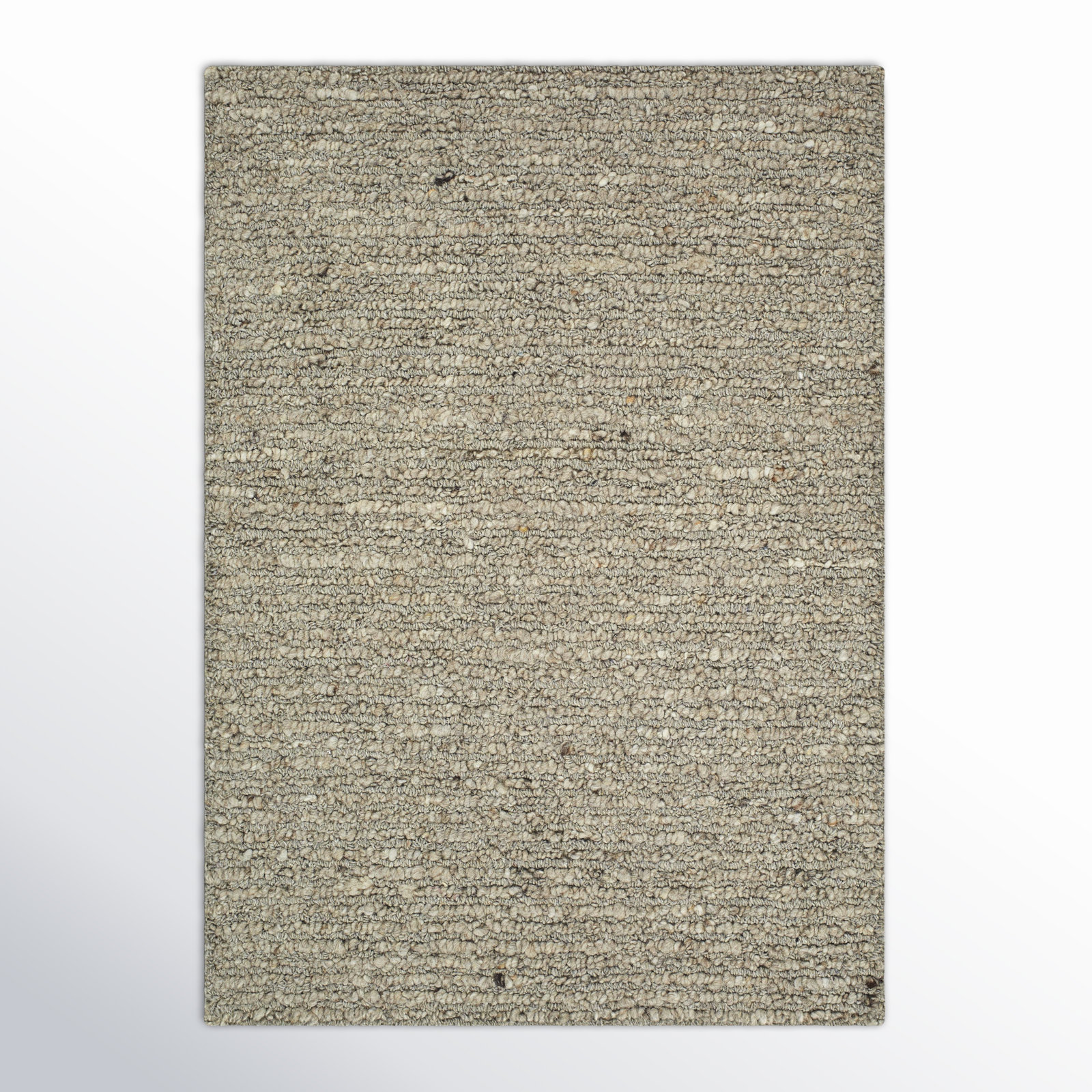 Amhurst Hand Tufted Wool Gray Rug, Rectangle 2' x 3'
