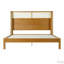 Mid Century Modern Rubber Wood Platform Bed Frame-114792253