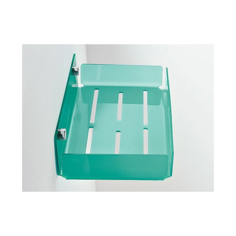 Serviteur de douche en coin, Un, Vert, 16 po