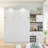 Queen Size Storage Murphy Bed With Lighted Headboard,Glass Holder And Wine Rack-1214862220