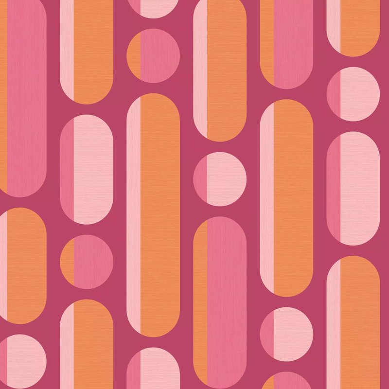 Envy Morse Geometric Wallpaper, Pink