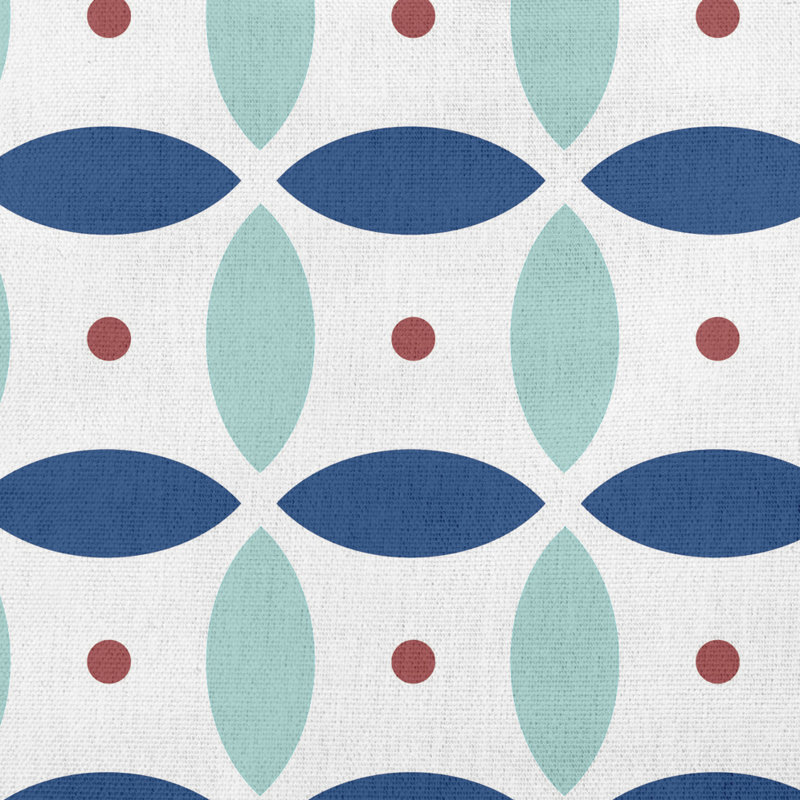 Coussin décoratif, Bleu cobalt foncé / turquoise