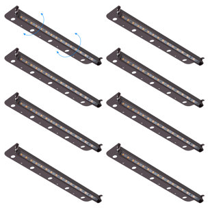 5W LED Hardscape Lighting,12V Low Voltage 2700K Soft White Retaining Wall Lights-8 Packs (Set of 8)