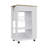 Blosson Kitchen Cart, One Drawer, Two Open Shelves, Four Casters - Light Oak-1911324540