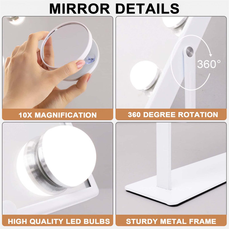 Demetrias Metal Rectangle Floor Mirror