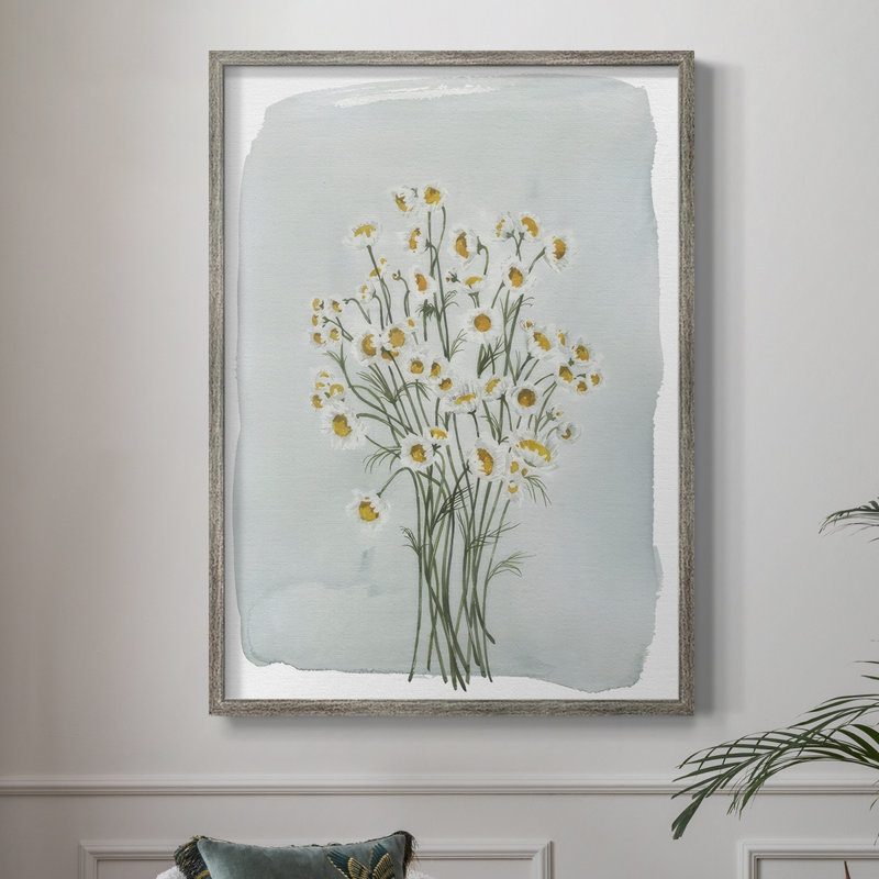 Chamomile Bouquet II Framed Print - Solid Wood