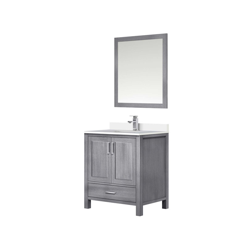 Ensemble de meuble-lavabo moderne avec robinet et miroir