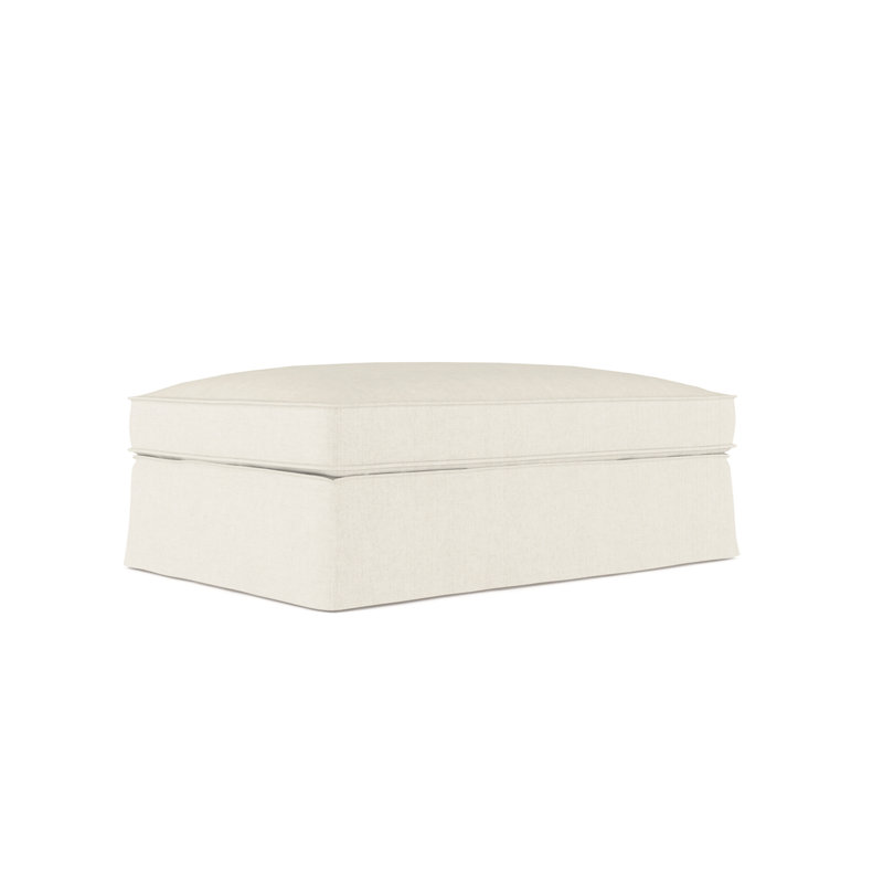 Mulberry Ottoman, Dark Brown, Vintage Leather Alabaster