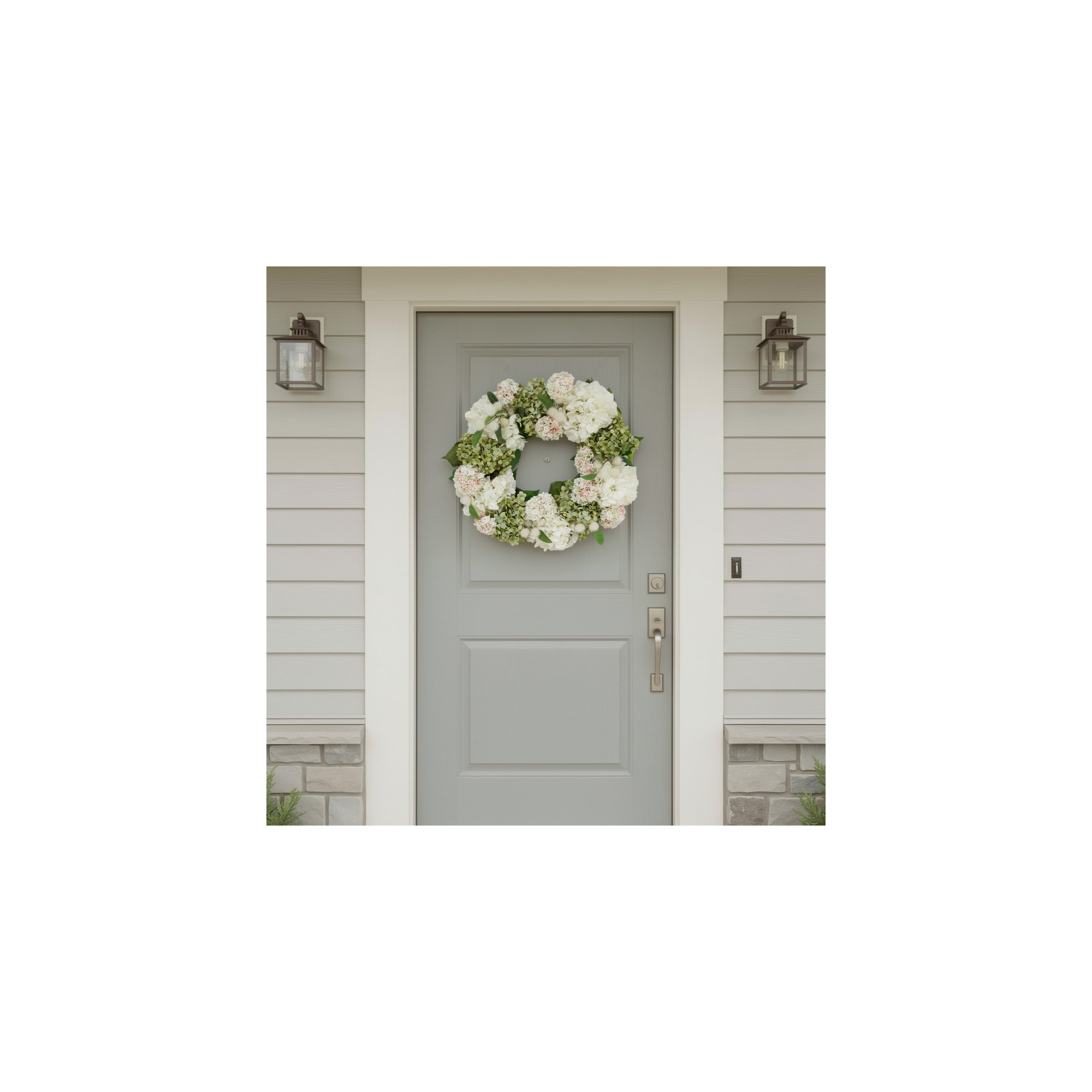 23" Hydrangea Spring Wreath