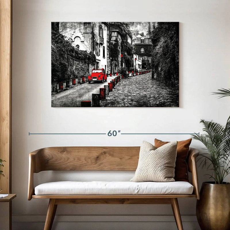 Nicci Beetle Car In Montmartre Pop, 30" H x 45" W