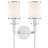 Buntingford 18.5" H 2-Light Dimmable Steel Wallchiere with Crystal Accents-1483822278