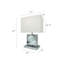 Pièce maîtresse carrée en cristal 22 "avec veilleuse + port USB + prise de courant-1868507339-1868507338