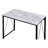 Rectangular Writing Desk With Metal Base
