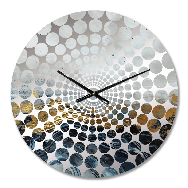 Horloge murale abstraite grise, Petit