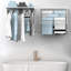 Séchoir à linge mural pliable en acier inoxydable