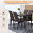 Arnlaugur Glass Top Metal Base Dining Table