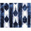 Tapis de sol lavable 2 pi x 3 pi à rayures abstraites bleues