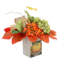 Fall Hydrangea and Magnolia Leaf Arrangement