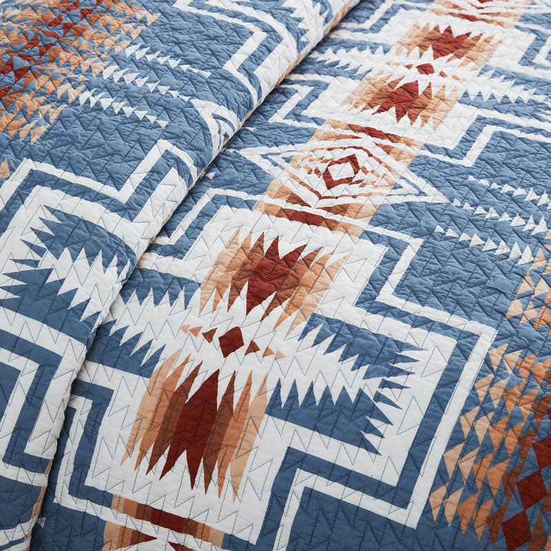 Harding Coverlet Set Denim Twin, Twin Coverlet