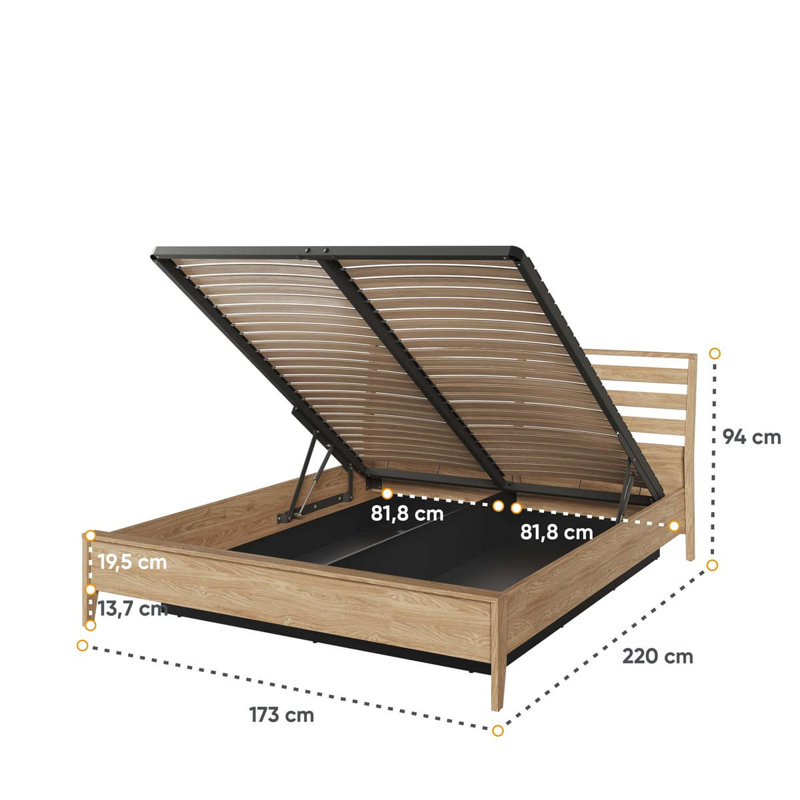 Sophina Ottoman Storage Bed, European Kingsize (160 x 200cm)