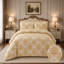 Bridal Jacquard Bedspread With Pillow Sham Set, Floral Printed Coverlet, Decorative Luxury All-Season Bedding-113762142
