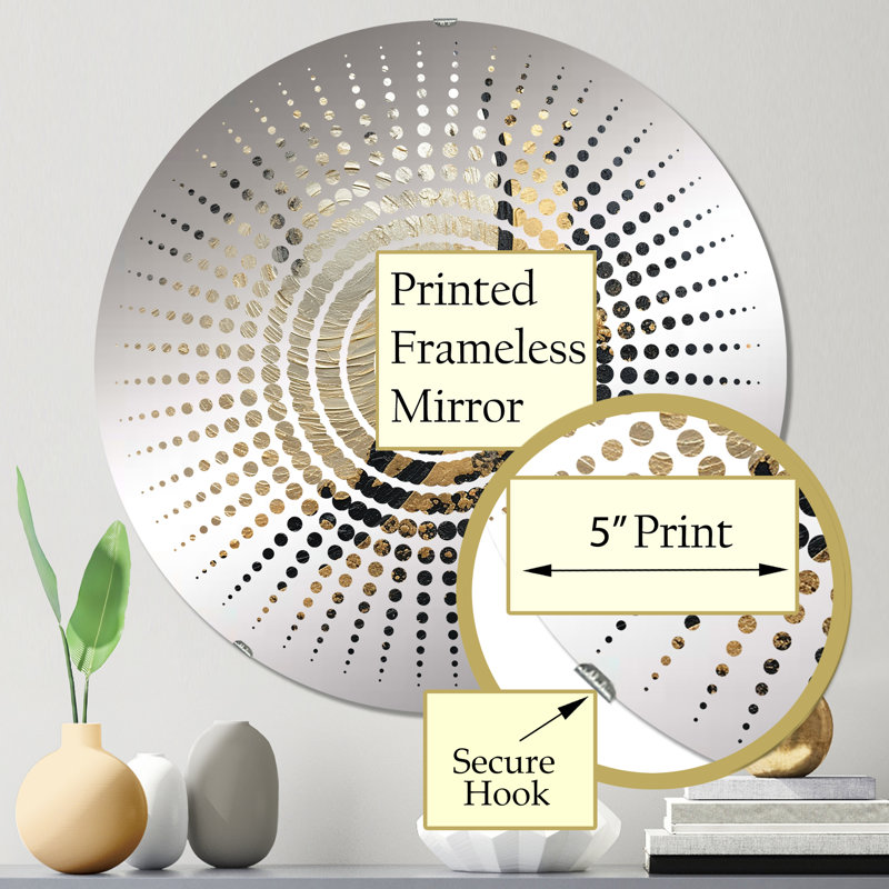 Anasta - Sun Circles Wall Mirror, 31.4" x 31.4"