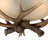Crotts Semi Flush Mount Light Fixture Rustic Antler Design-27273869