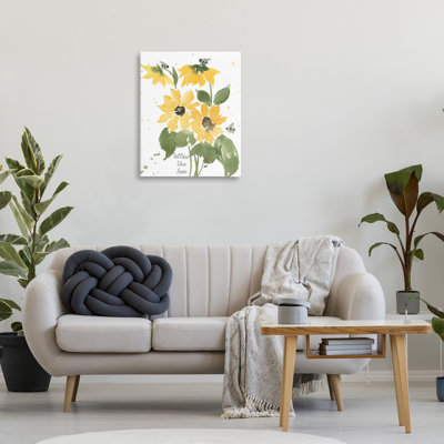 Art mural en toile «Follow the Sun» par Lucille Price