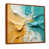 Toile avec cadre flottant brun