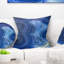 Blue Agate Stone Design - coussin imprimé abstrait-29963625-29961827