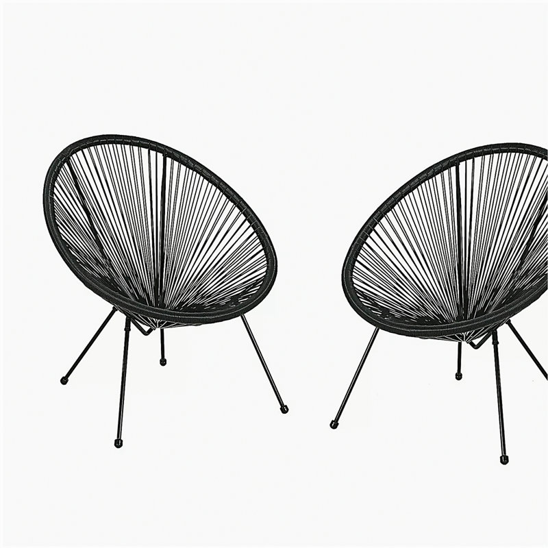 Chaise Anson (ensemble de 2) - Noir, Noir