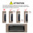 Recessed Thin Wall Mounted Electric Fireplace with Remote, Multi-Color Flames, and LED Light Heater for Modern Homes-18069812