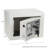 Digital Security Safe Box for Valuables - Compact Steel Lock Box with Electronic Keypad 