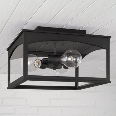 3 - Bulb Outdoor Flush Mount