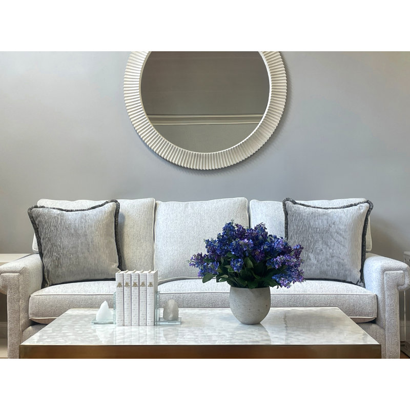Lilac Arrangement in a Round Fiberstone Pot