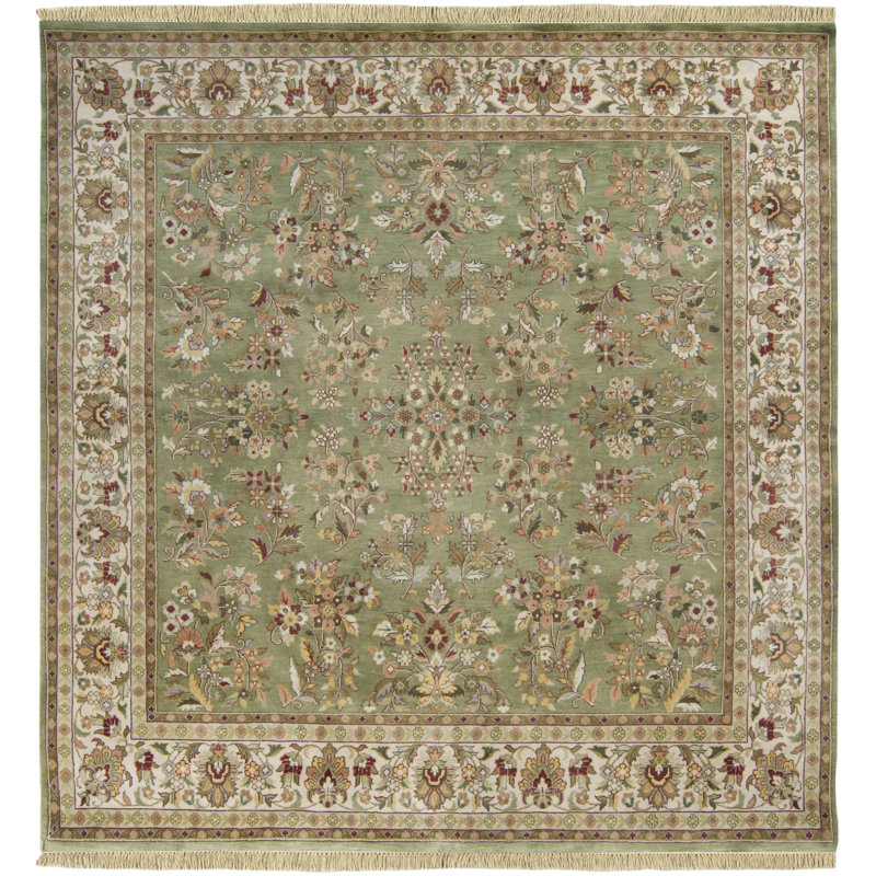 Barlett Wool Oriental Indoor Rug, Square 8'